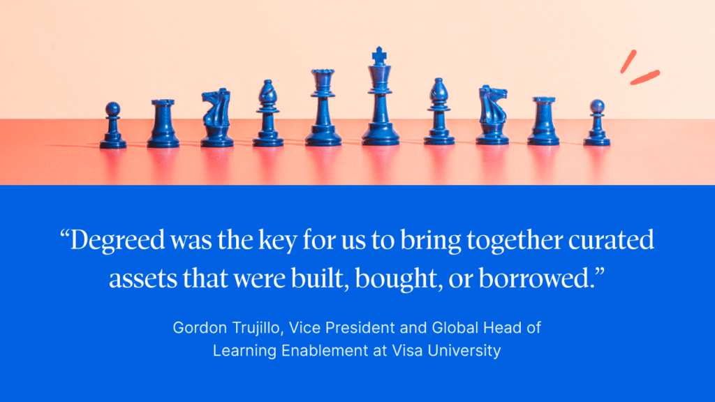 "Degreed was the key for us to bring together curated assets that were built, bought, or borrowed."