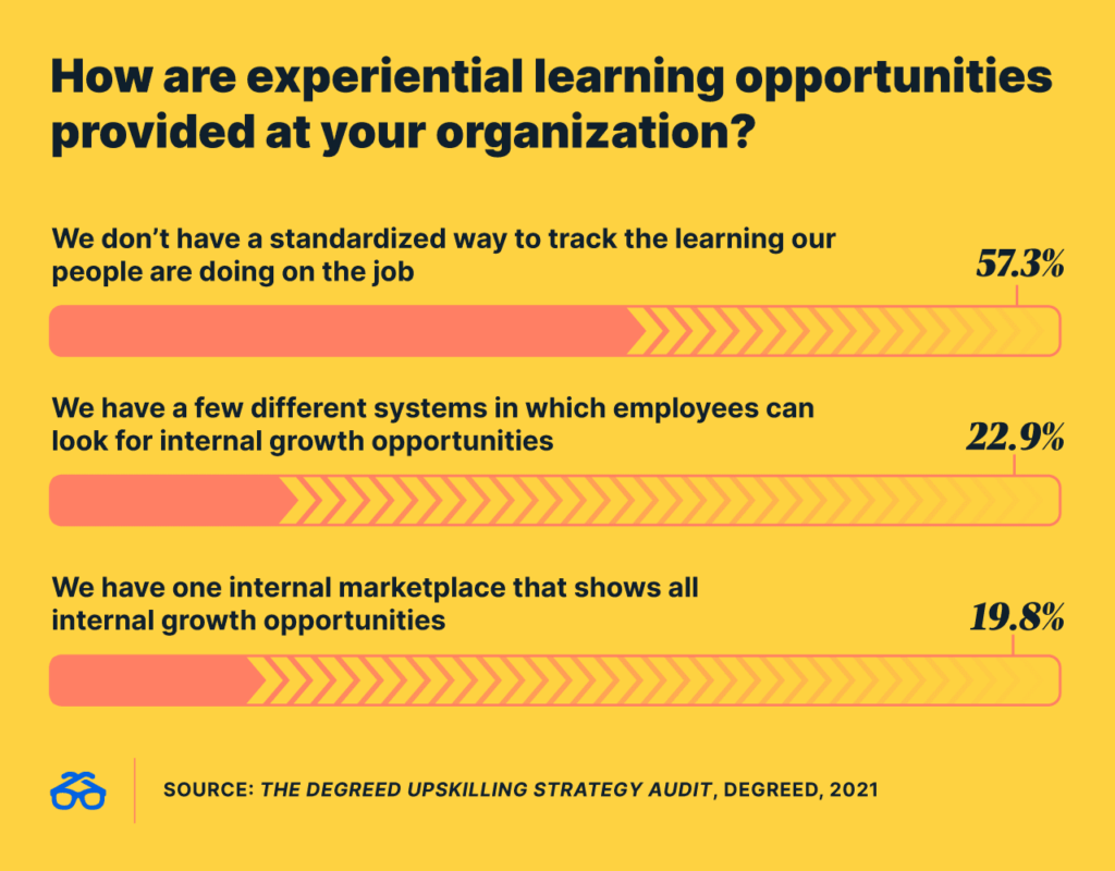 How are experiential learning opportunities provided at your organization? 